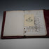 1908 British Antique Sterling Silver-Mounted Brown Leather Organizer, Percy Milbourn