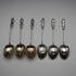 1896 Antique English Sterling Silver Apostle Spoon Set (6 Spoons, Tongs & Sifter), 54g total, by Charles Boyton, in case