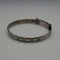 Vintage Teddy Bear Ornament Sterling Silver Adjustable Children's Bangle 6g