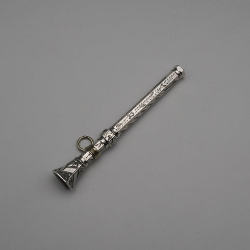 Circa 1900 Antique Sterling Silver Telescopic Propelling Pencil 62-92mm