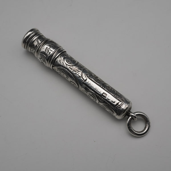 c. 1900 Antique English Sterling Silver Pencil Holder, S. Mordan & Co.