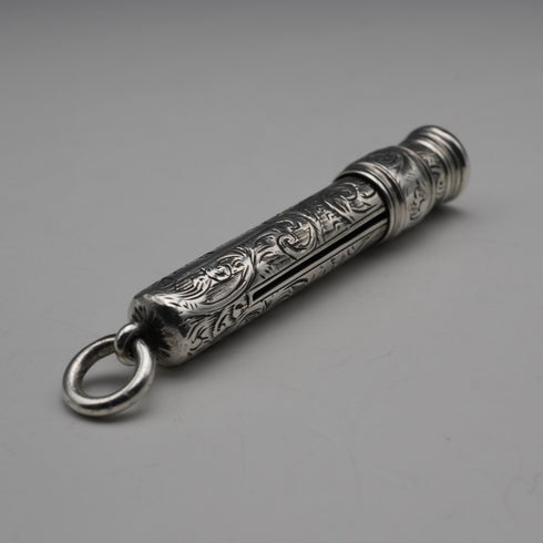 c. 1900 Antique English Sterling Silver Pencil Holder, S. Mordan & Co.