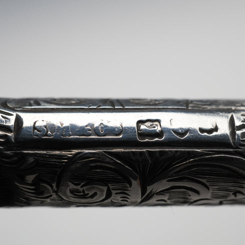 c. 1900 Antique English Sterling Silver Pencil Holder, S. Mordan & Co.