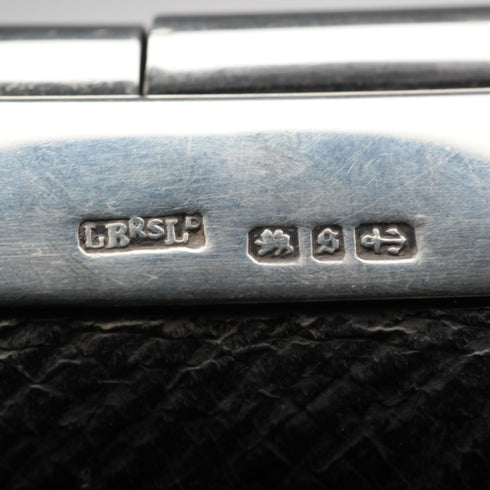 1892 Antique English Sterling Silver Card Case with Propelling Pencil, Lucas Brothers