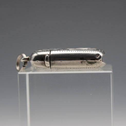 1899年 英国古董 纯银制 小型火柴盒 11g S&A