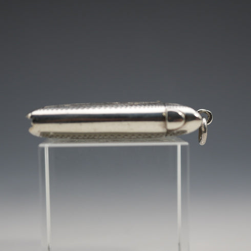 1904 British Antique Sterling Silver Vesta Case, 25g, Arthur Cook