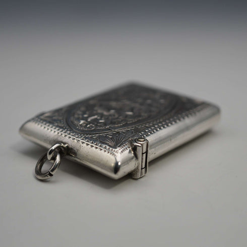 1904年 英国アンティーク 純銀製 ヴェスタケース 25g Arthur Cook