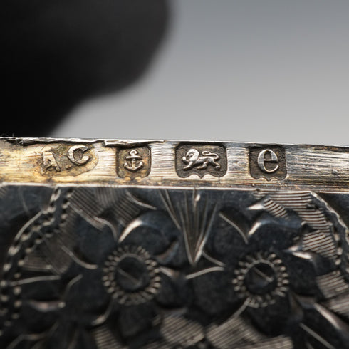 1904 British Antique Sterling Silver Vesta Case, 25g, Arthur Cook