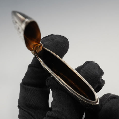 1914 British Antique Sterling Silver Vesta Case, 24g, Deakin & Francis