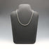 Collar de cadena bizantina de plata de ley vintage británica, 43 cm, 25 g