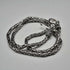 British Vintage Sterling Silver Byzantine Chain Necklace 43cm 25g