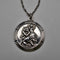 British vintage St. Christopher sterling silver medal pendant, total 14.5g, with sterling silver chain.