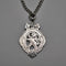 British Antique Sterling Silver Lion Passant Medal, 15.5g total, with Sterling Silver Chain, J&R Griffin