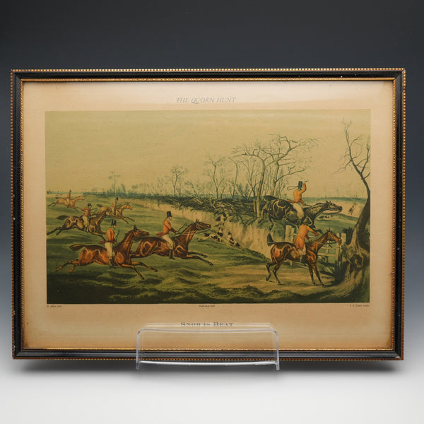 英國復古風裱框運動畫作 亨利·阿爾肯《THE QUORN HUNT》