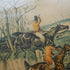 Cuadro deportivo vintage británico, grabado de Henry Alken "THE QUORN HUNT"