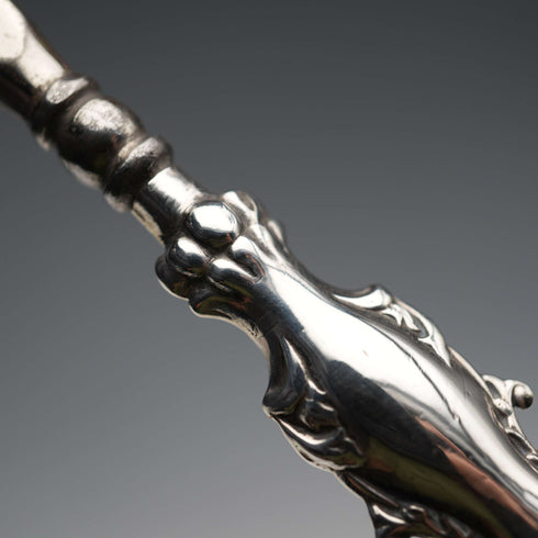 1913 Antique English Sterling Silver Handle Shoehorn by Adie & Lovekin Ltd