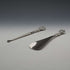 1902 British Antique Sterling Silver Handle Shoehorn and Button Hook Set by James Deakin & Sons