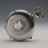 Reloj de bolsillo antiguo Zenith, circa 1919, plata 900, caja saboneta, diámetro 50 mm, en buen estado de funcionamiento.