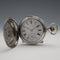 Reloj de bolsillo antiguo Zenith, circa 1919, plata 900, caja saboneta, diámetro 50 mm, en buen estado de funcionamiento.