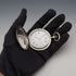 Circa 1919 antique Zenith pocket watch, 900 silver hunter case, 50mm diameter, in good working condition.