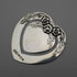 British vintage sterling silver heart-shaped bookmark, Harrison Brothers & Howson