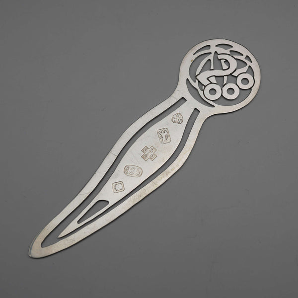 British vintage sterling silver large bookmark, A Haveland-Nye