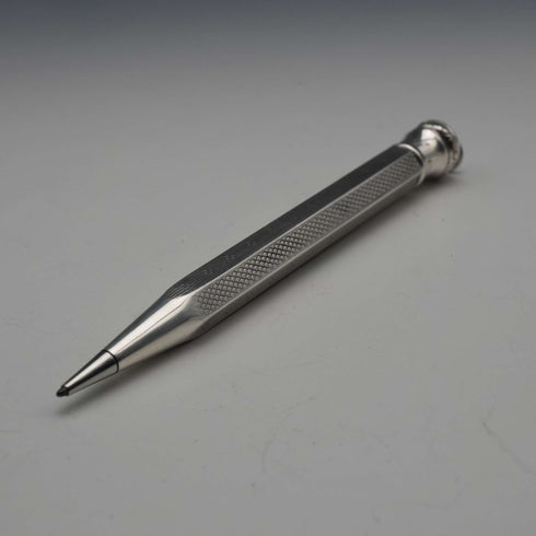 British vintage Lifelong sterling silver hexagonal small propelling pencil