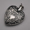 Vintage Sterling Silver Heart-Shaped Perfume Bottle