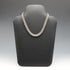 Collar de plata de ley vintage británico, eslabón pantera, 42 cm, 57 g