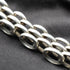 Collar de plata de ley vintage británico, eslabón pantera, 42 cm, 57 g