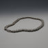 Collar de plata de ley vintage británico, eslabón pantera, 42 cm, 57 g