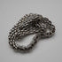 Collar de plata de ley vintage británico, eslabón pantera, 42 cm, 57 g