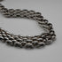 Collar de plata de ley vintage británico, eslabón pantera, 42 cm, 57 g