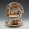 Trio de tazas de té vintage británico Royal Crown Derby "Old Aylesbury", c. 1947, n.º 2