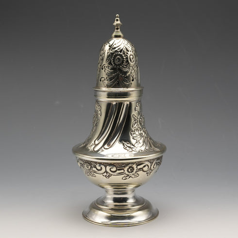 Circa 1900 British Antique Silver-Plated Sugar Shaker, John Sanderson