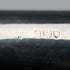 1914 British Antique Thunk Shaft Sterling Silver-Mounted Large-Curved Handle Walking Stick Cane 93 cm
