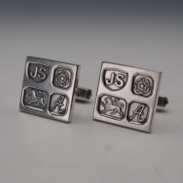 British Vintage Sterling Silver Hallmarked Cufflinks 21g Jack Spencer Ltd