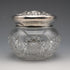 Circa 1900 American Antique Sterling Silver Lidded Cut Glass Jar Wilcox & Evertsen