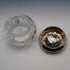 Circa 1900 American Antique Sterling Silver Lidded Cut Glass Jar Wilcox & Evertsen