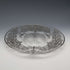 Plato de vidrio con recubrimiento de plata vintage de EE. UU., 25 cm de diámetro