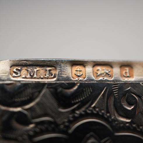 1903年 英國古董 純銀火柴盒 30g Samuel Levi