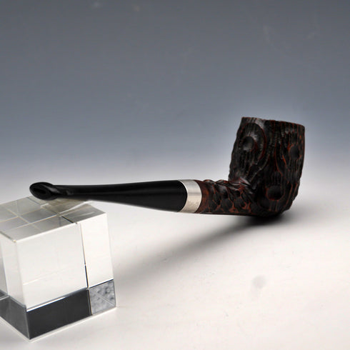 美國復古 L&H Stern「Sterncrest」雪茄煙斗 純銀裝飾