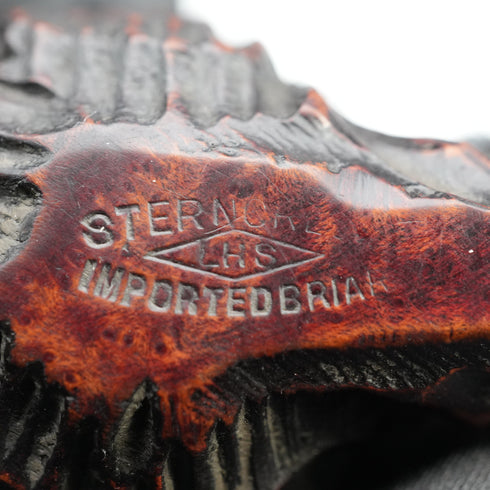 美國復古 L&H Stern「Sterncrest」雪茄煙斗 純銀裝飾