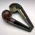 1901年 英國古董 「ROBERTSON」 煙斗 純銀裝飾 W H Carrington &Co 盒裝