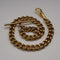 Cadena Albert de eslabones Kihei vintage de oro laminado, sin relicario