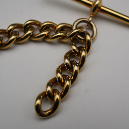 Cadena Albert de eslabones Kihei vintage de oro laminado, sin relicario
