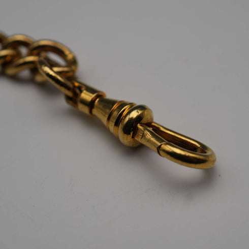 Cadena Albert de eslabones Kihei vintage de oro laminado, sin relicario
