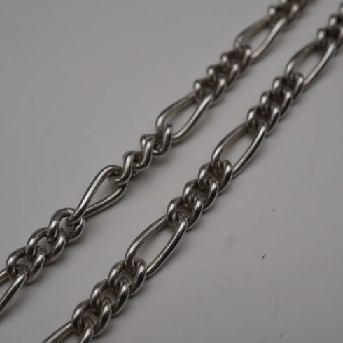 Vintage Cadena Figaro de Plata de Ley Alberto Cadena Longitud total 50cm 34g