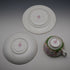 British Antique Minton Green Cockatrice Teacup Trio