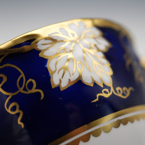 英國復古 Royal Crown Derby「葡萄藍」茶杯與茶碟②